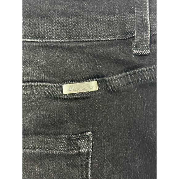 Kancan Women's Frayed Hem Bootcut Black Stretch Denim Jeans - Size 20 (40x31) - Picture 3 of 5